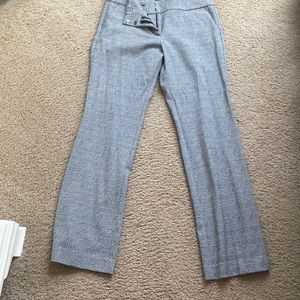 Ann Taylor black and white straight leg pants size 8